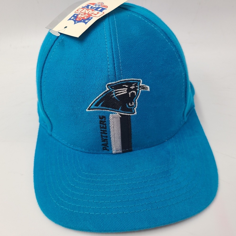 Vintage Carolina Panthers Hat Snapback Logo 7 Blue NFL Football 90s Casual Men